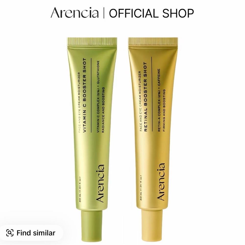 Vitamin C & Retinol Booster Shot Face Serums — Green & Gold